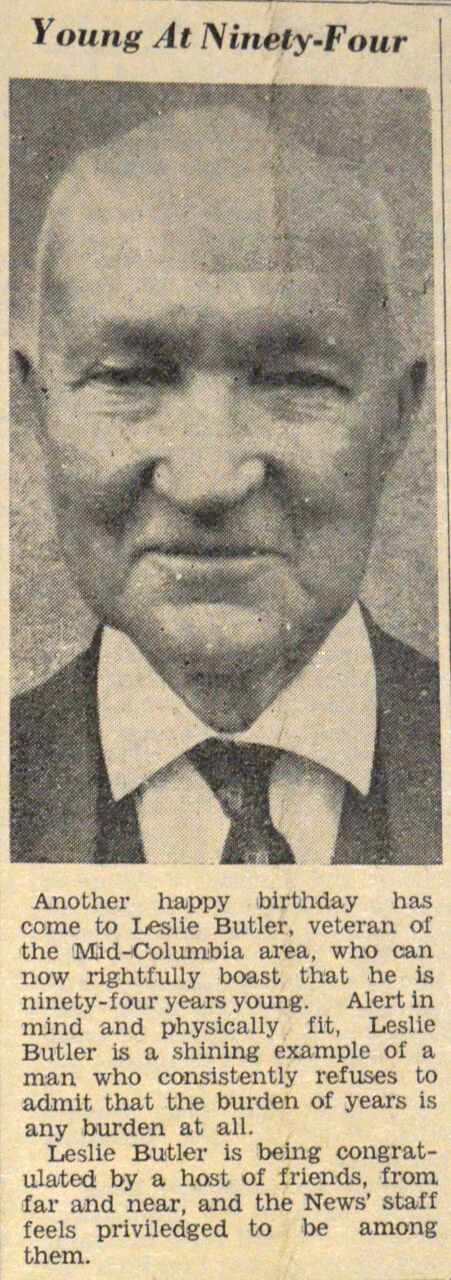 HISTORY 1940 Leslie Butler is 90 HRN.jpg